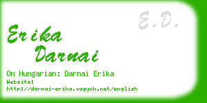 erika darnai business card